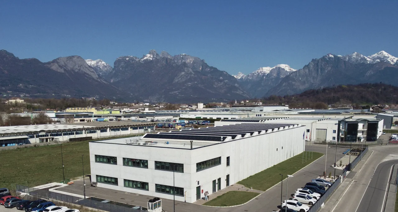 Production facility in Sedico, in the Dolomites